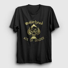 Presmono Siyah Gold Ace Of Spades Motörhead Kadın T-Shirt