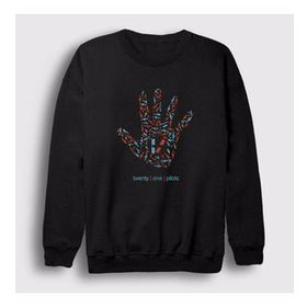 Presmono Siyah Guns Twenty One Pilots Unisex Sweatshirt