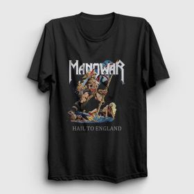 Presmono Siyah Hail To England Manowar Kadın T-Shirt