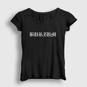 Presmono Siyah Horse Burzum Kadın T-Shirt