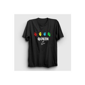 Presmono Siyah Hot Space Queen Unisex T-Shirt