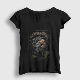 Presmono Siyah Justice Metallica Kadın T-Shirt