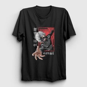 Presmono Siyah Ken Kaneki Anime Tokyo Ghoul Kadın T-shirt