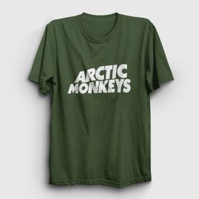 Presmono Siyah Logo Arctic Monkeys Kadın T-shirt