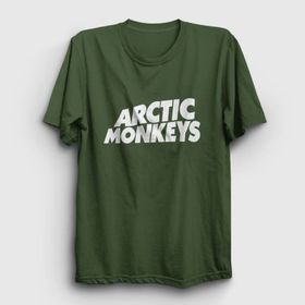 Presmono Siyah Logo Arctic Monkeys Kadın T-shirt