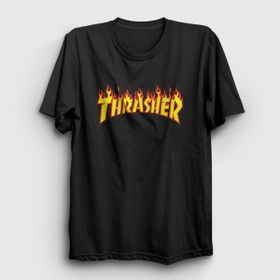 Presmono Siyah Logo V1 Thrasher Unisex T-Shirt