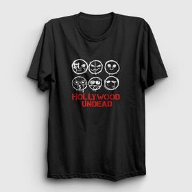 Presmono Siyah Masks V3 Hollywood Undead Erkek T-Shirt