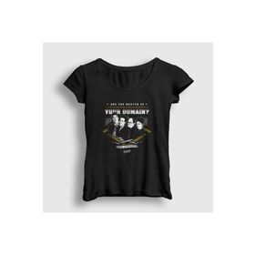 Presmono Siyah Master Seinfeld Kadın T-shirt