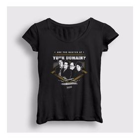 Presmono Siyah Master Seinfeld Kadın T-shirt