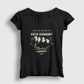 Presmono Siyah Master Seinfeld Kadın T-shirt
