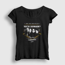 Presmono Siyah Master Seinfeld Kadın T-shirt