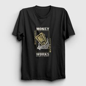 Presmono Siyah Money Works Unisex Sweatshirt