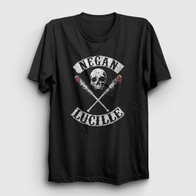 Presmono Siyah Negan V3 The Walking Dead Unisex T-Shirt