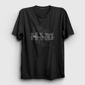 Presmono Siyah Neon Him Kadın T-Shirt