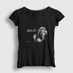 Presmono Siyah Noir Marilyn Monroe Kadın T-Shirt