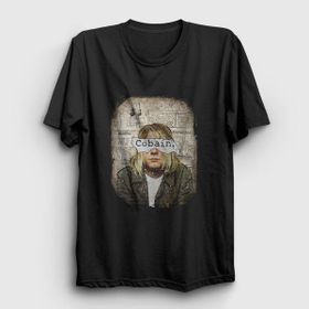Presmono Siyah Paper Nirvana Kurt Cobain Kadın T-shirt
