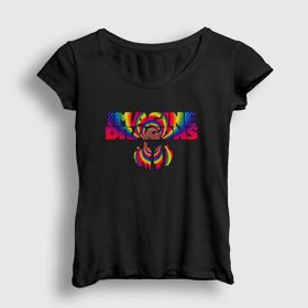 Presmono Siyah Retro Imagine Dragons Kadın T-Shirt