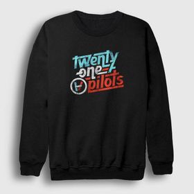 Presmono Siyah Retro Twenty One Pilots Unisex Sweatshirt