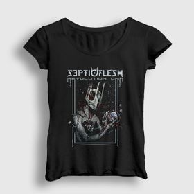 Presmono Siyah Revolution Septicflesh Kadın T-Shirt