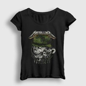 Presmono Siyah Seek and Destroy Metallica Kadın T-Shirt