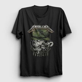 Presmono Siyah Seek and Destroy Metallica Kadın T-Shirt
