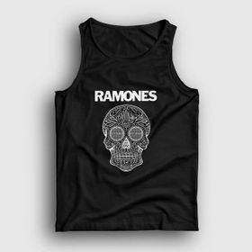 Presmono Siyah Skull Ramones Erkek Atlet