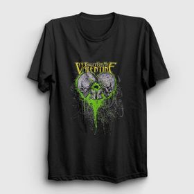 Presmono Siyah Skulls Bullet For My Valentine Kadın T-Shirt