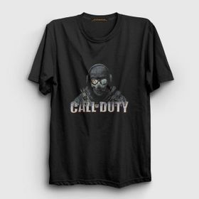 Presmono Siyah Soldier Call Of Duty Kadın T-Shirt