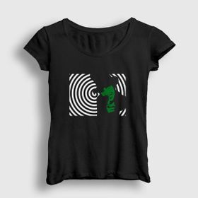 Presmono Siyah Spiral Marilyn Manson Kadın T-Shirt