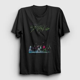 Presmono Siyah Street Stray Kids Kadın T-Shirt