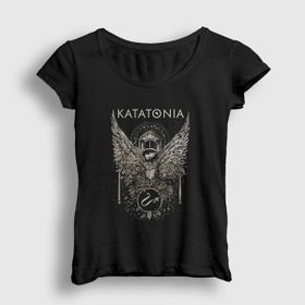 Presmono Siyah Temple Katatonia Kadın T-Shirt