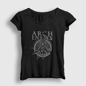 Presmono Siyah Tempore Arch Enemy Kadın T-Shirt