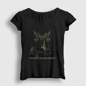 Presmono Siyah The True Mayhem Kadın T-Shirt