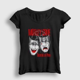 Presmono Siyah Theatre Mötley Crüe Kadın T-Shirt