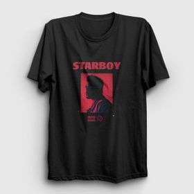 Presmono Siyah Tour Starboy The Weeknd Erkek T-Shirt
