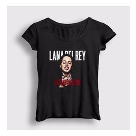 Presmono Siyah Ultraviolence Lana Del Rey Kadın T-shirt