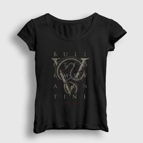Presmono Siyah Venom Bullet For My Valentine Kadın T-Shirt