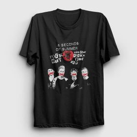Presmono Siyah XXXX 5 Seconds Of Summer Kadın T-Shirt