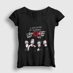 Presmono Siyah XXXX 5 Seconds Of Summer Kadın T-Shirt