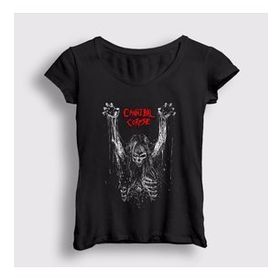 Presmono Skeleton Cannibal Corpse Kadın T-shirt