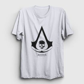Presmono Skull Assassins Creed Sarı Unisex T-shirt