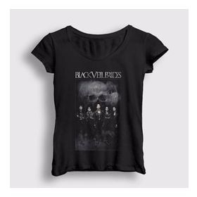 Presmono Skull Black Veil Brides Kadın T-shirt