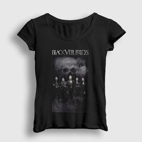 Presmono Skull Black Veil Brides Kadın T-shirt