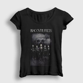 Presmono Skull Black Veil Brides Kadın T-shirt