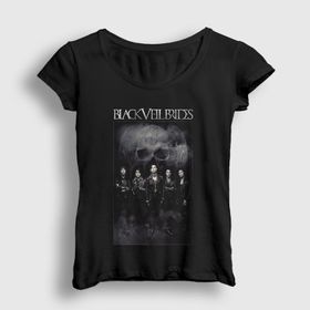 Presmono Skull Black Veil Brides Kadın T-shirt