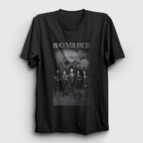 Presmono Skull Black Veil Brides Kadın T-shirt