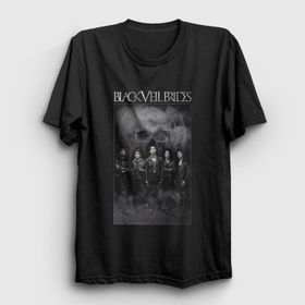 Presmono Skull Black Veil Brides Kadın T-shirt