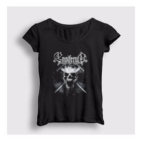 Presmono Skull Ensiferum Kadın T-shirt