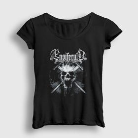 Presmono Skull Ensiferum Kadın T-shirt