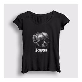 Presmono Skull Gorgoroth Kadın T-shirt